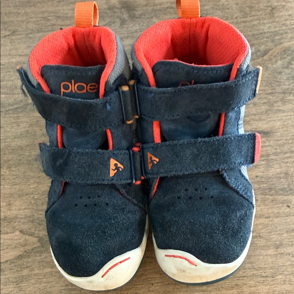 PLAE Kids' Blue and Orange Sneakers